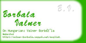 borbala valner business card